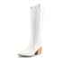 DAMEN COWBOY-STIEFEL BEQUEME ZIEHSTIEFEL MIT REISSVERSCHLUSS SCHUHE